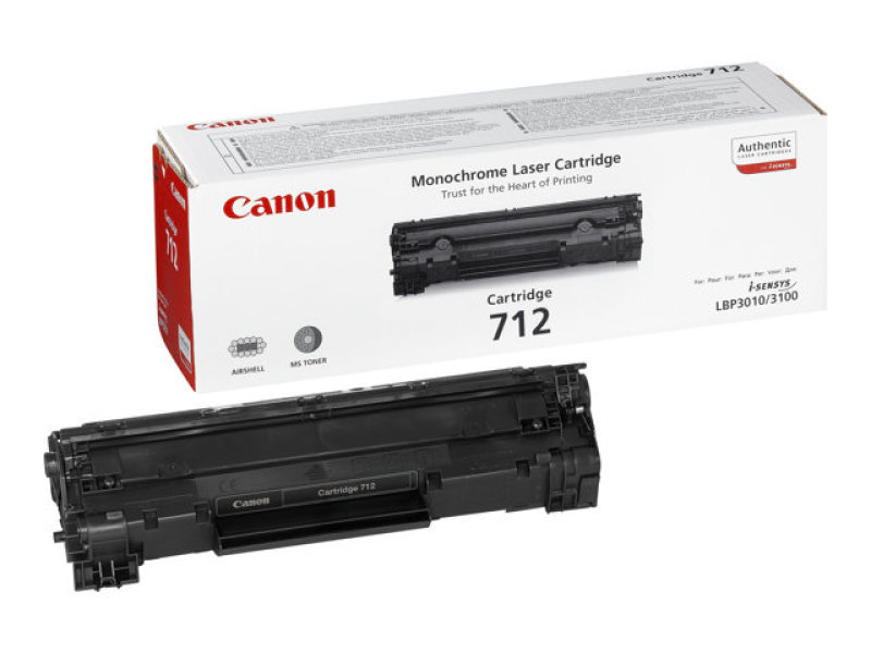 Canon 712 Black Toner Cartridge - 1870B002AA