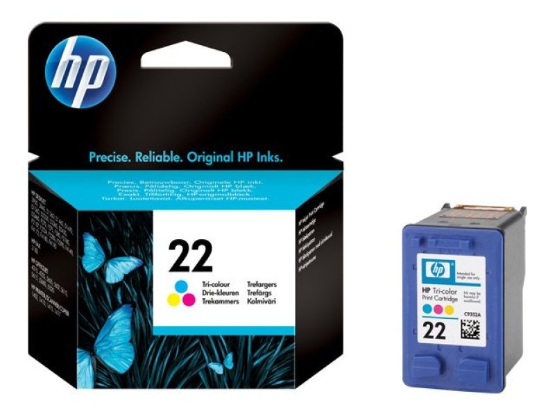 Image of HP 22 Colour Ink Cartridge - C9352AE