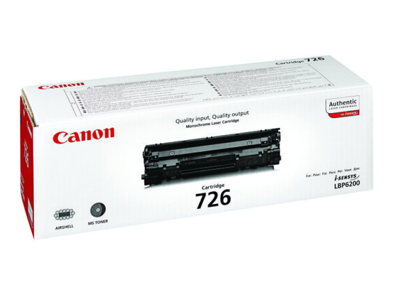 Click to view product details and reviews for Canon 726 Black Toner Cartridge.
