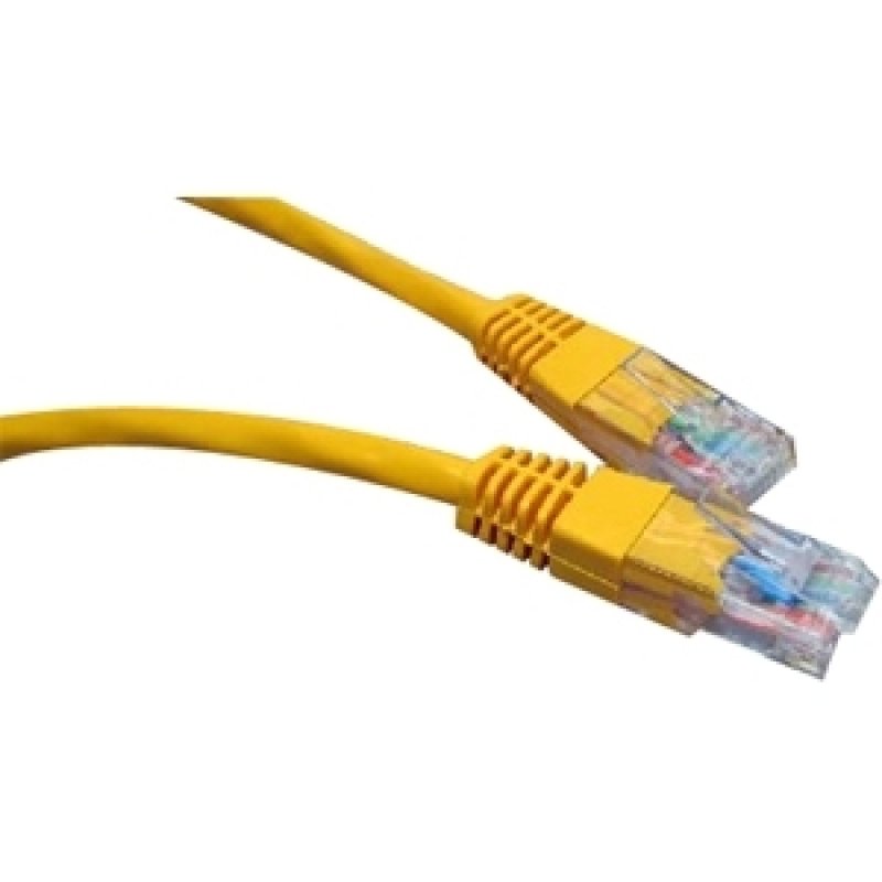 Cables Direct 1m Cat 6 Utp Pvc Inj Moulded Cable Yellow