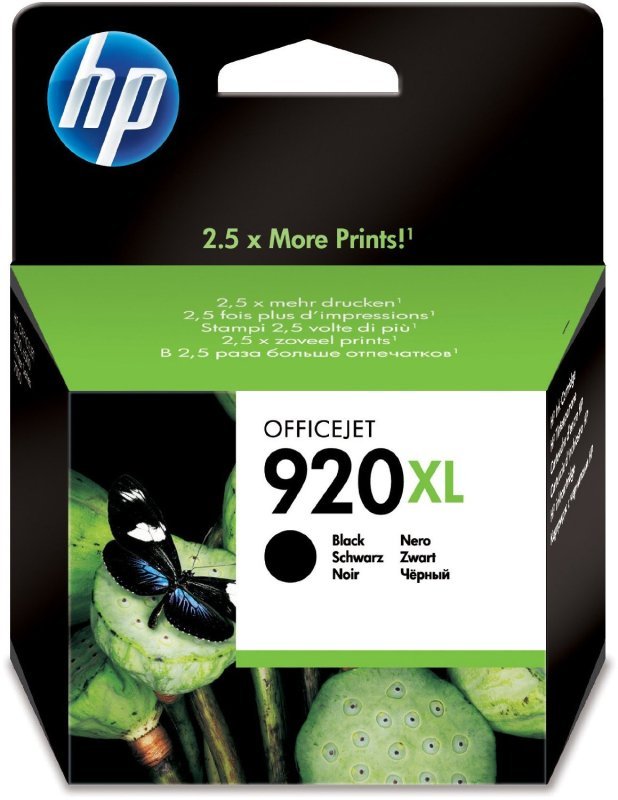 Image of HP 920XL Black Ink Cartridge - CD975AE