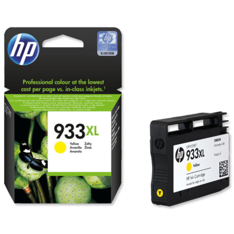 Image of HP 933XL Yellow Ink Cartridge - CN056AE
