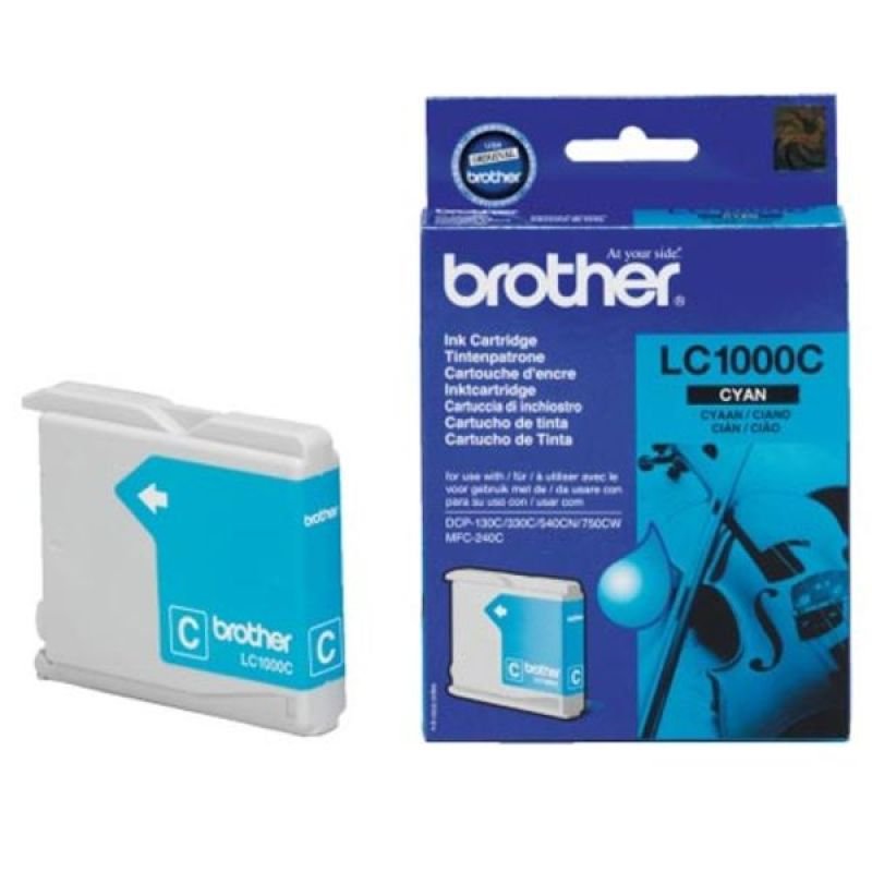 Image of Brother LC1000C Cyan Ink Cartridge