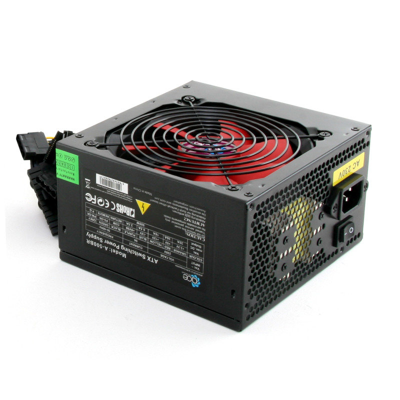 Ace Black 120mm Fan 550W Fully Wired Efficient Power Supply
