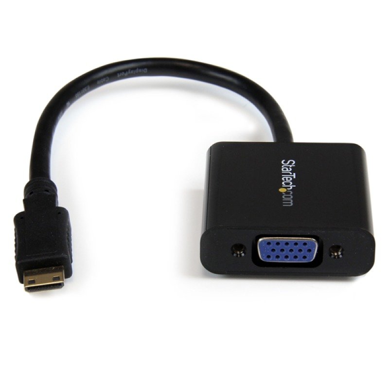Image of StarTech.com Micro HDMI to VGA Adapter Converter w/ Audio for Smartphones / Ultrabooks / Tablets 1920x1200 - Micro HDMI Male to VGA Female