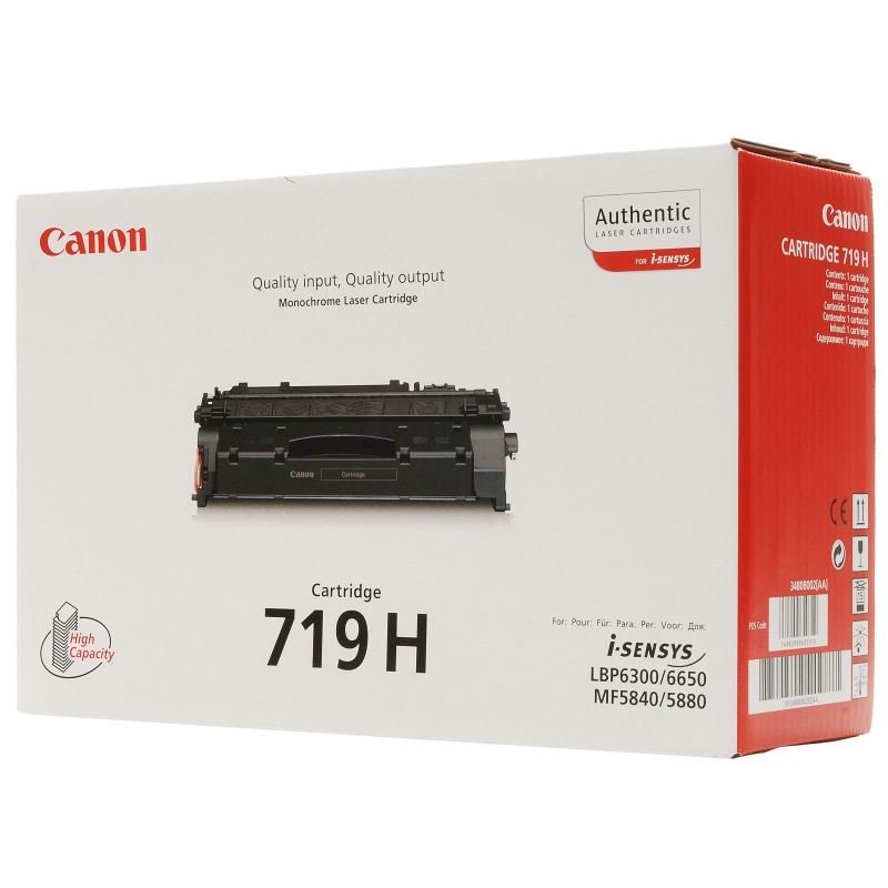 *Canon CRG-719H High Yield Black Toner Cartridge