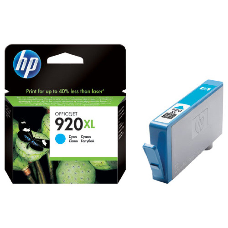 Image of HP 920XL Cyan Ink Cartridge - CD972AE
