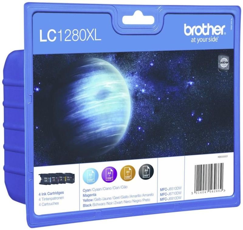 Image of Brother LC1280XL Value Pack Ink Cartridges