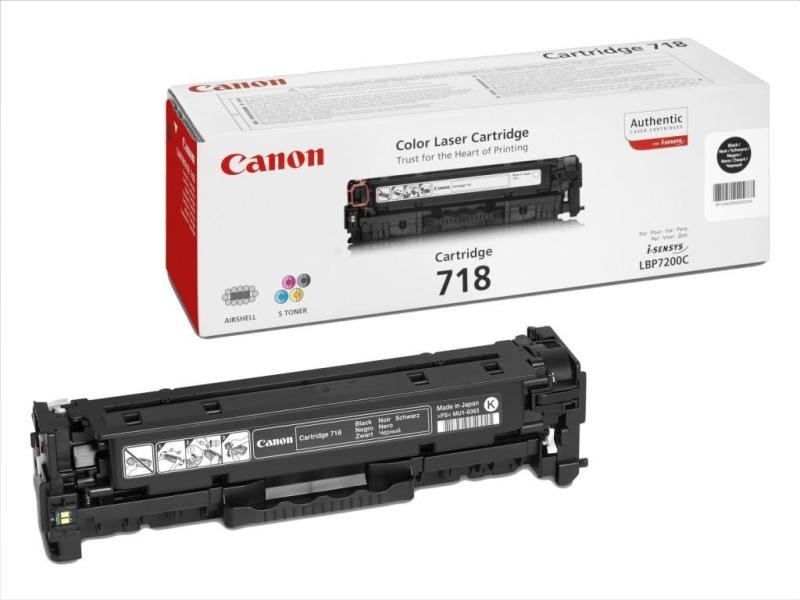 *Canon Black (718BK) Laser Toner Cartridge
