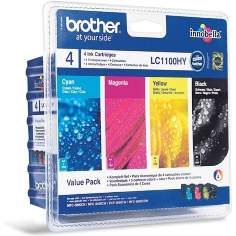 Image of Brother LC1100 Colour Value Pack
