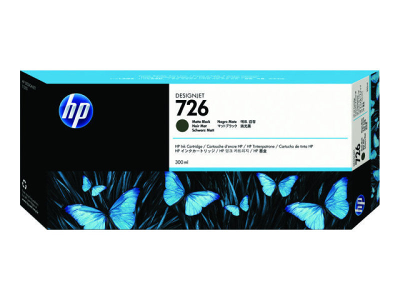 Image of HP 726 Matte Black Ink Cartridge - CH575A