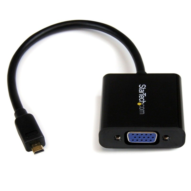 Image of StarTech.com Micro HDMI&reg; to VGA Adapter Converter for Smartphones / Ultrabook / Tablet - 1920x1080 - Micro HDMI Male to VGA Female