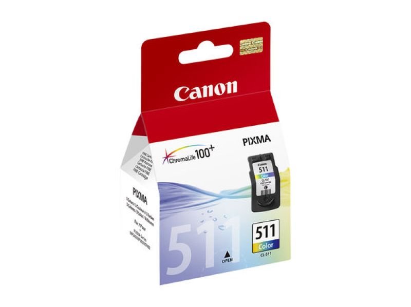 Image of Canon CL-511 3 Colour (CMY) Ink Cartridge - 244 Pages - 2972B001