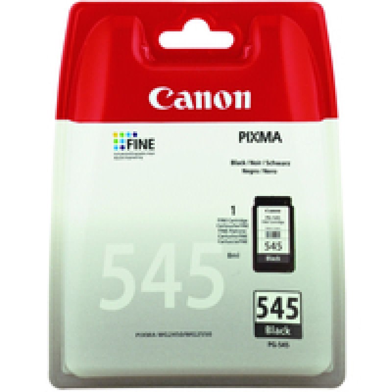 Image of Canon PG-545 Black Ink Cartridge - 180 Pages