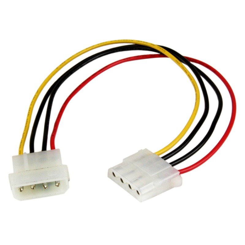 Image of Startech.com (12 Inch) Molex Lp4 Power Extension Cable - M/f