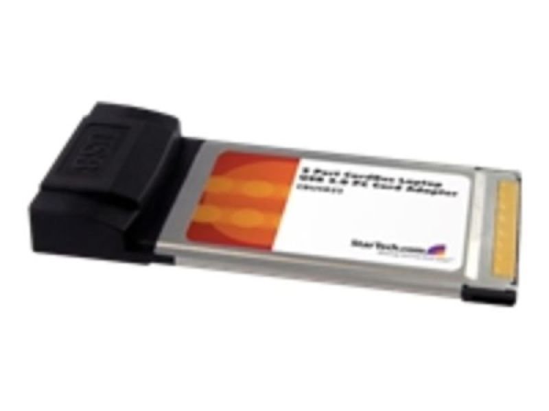 Image of StarTech.com 2 Port CardBus Laptop USB 2.0 PC Card Adapter