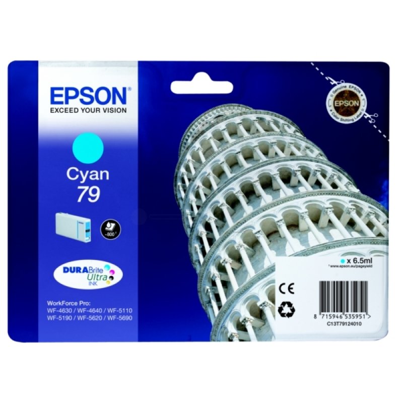 Image of Epson 79 DURABrite Cyan Ink Cartridge