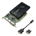 PNY NVIDIA Quadro K2200 4GB GDDR5 Dual DVI DisplayPort PCI-E Graphics card