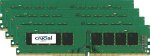 Crucial 16GB Kit (4GBx4) DDR4 2133 MT/s (PC4-17000) CL16 SR x8 Unbuffered DIMM 288pin