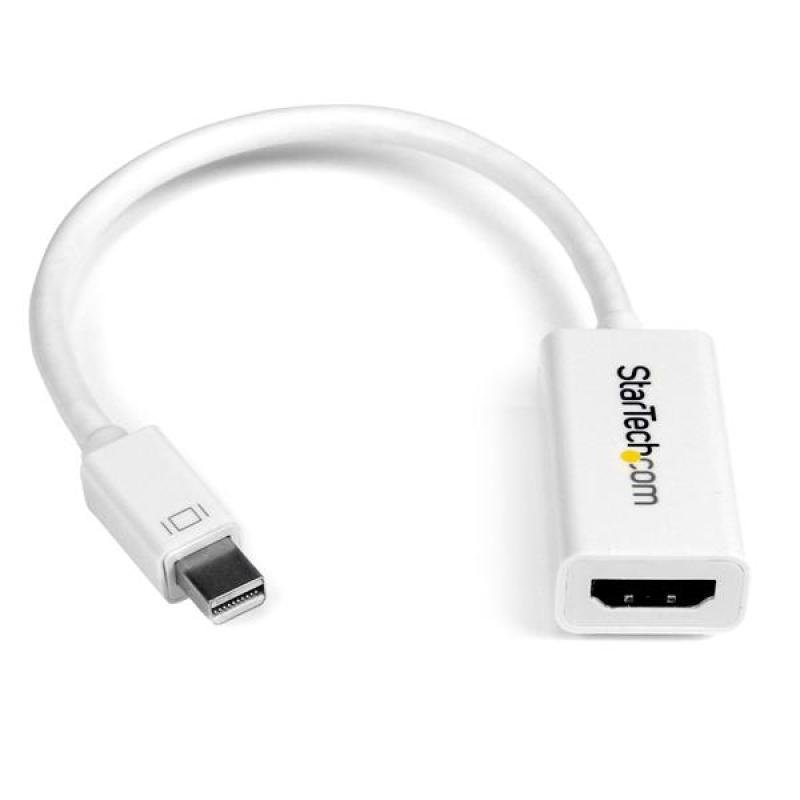 Image of StarTech.com Mini DisplayPort to HDMI 4K Audio / Video Converter - mDP 1.2 to HDMI Active Adapter for Mac Book Pro&reg; / Mac Book Air&reg; - 4K @ 30 Hz - White
