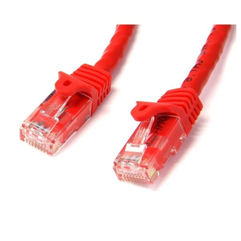 2m Cat6 Red Snagless Gigabit Ethernet Rj45 Cable Male To Male
