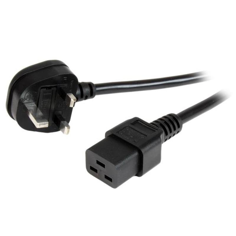 Image of 2m Computer Power Cord - Bs-1363 To Iec 320 C19