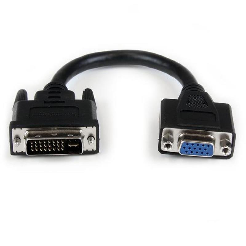 Startechcom 8in Dvi To Vga Cable Adapter Dvi I Male To Vga Female Dongle Adapter