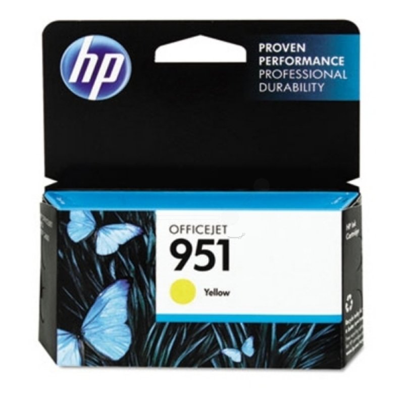 Image of HP 951 Yellow Original Ink Cartridge - Standard Yield 700 Pages - CN052AE