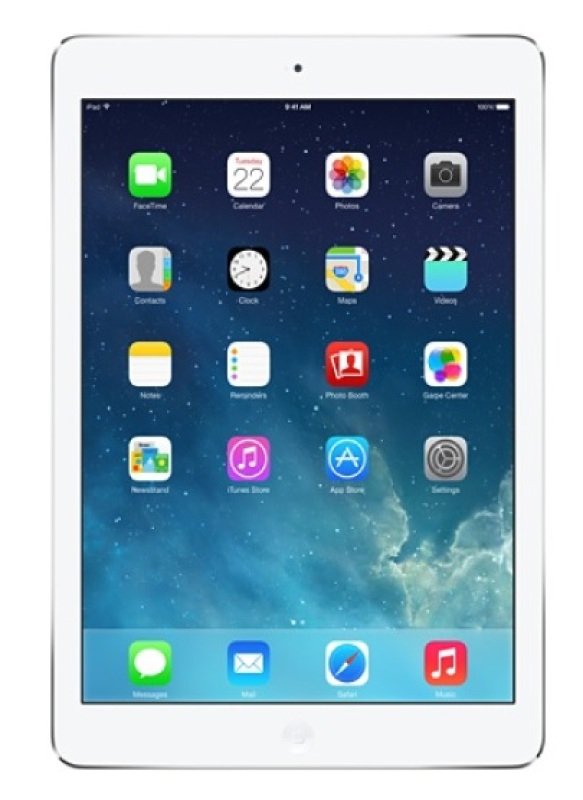Image of Apple iPad Air 2, A8X CPU, 16GB Flash, 9.7in Retina, Wifi, 2 Cameras Bluetooth, Apple OS - Silver