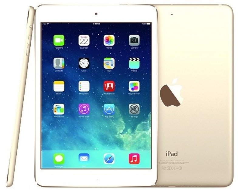Image of Apple iPad Air 2, A8X CPU, 128GB Flash, 9.7in Retina, Wifi, Cellular, 2 Cameras Bluetooth, Apple OS - Gold
