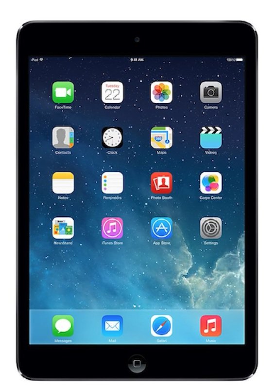 Image of Apple iPad Air 2 Cellular, A8X chip, 128GB Flash, 9.7&quot; Retina, Wifi, Cellular, Bluetooth, 2 Cameras, Apple iOS - Grey