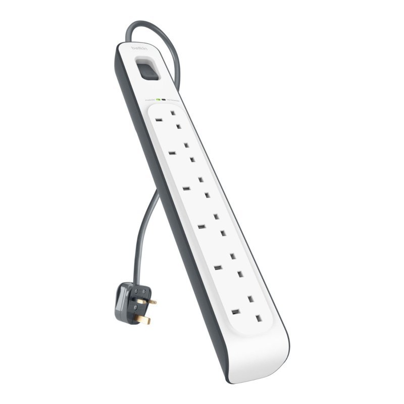Click to view product details and reviews for Belkin 6 Way Surge Protection Strip 2m Bsv603af2m.