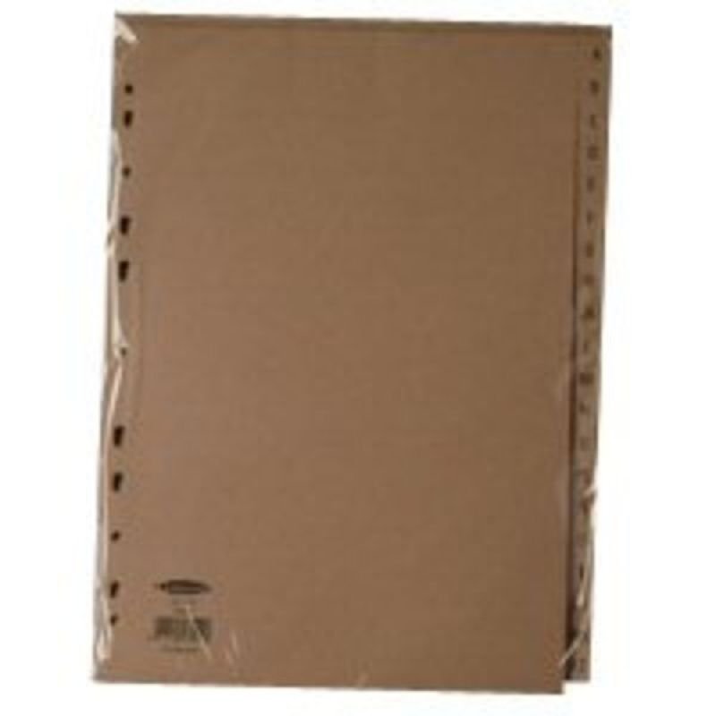 Extra Value 20 Part Buff A-Z Index Dividers