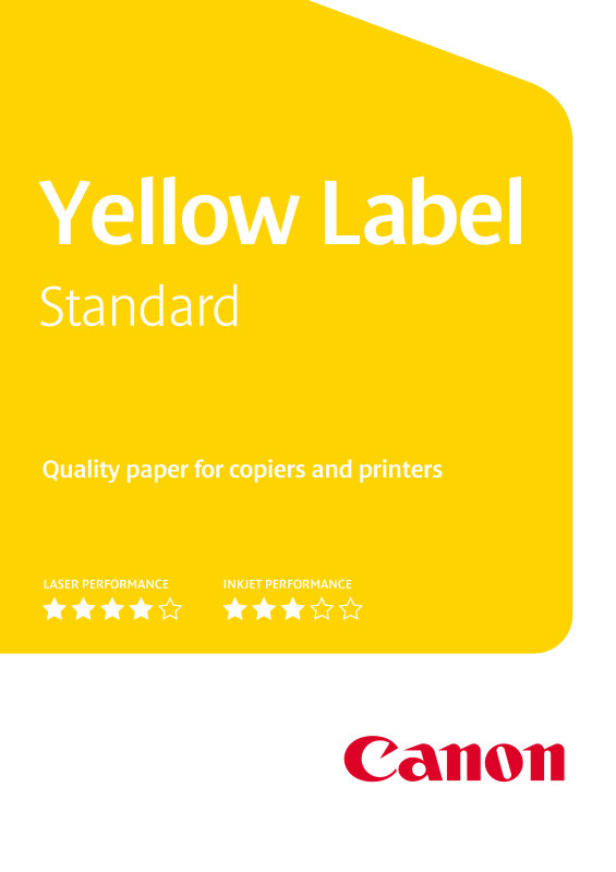 Canon Yellow Label A4 80gsm White Printer Paper 500 Sheets