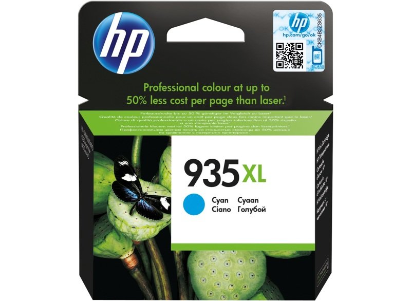 Image of HP 935XL Cyan Ink Cartridge - C2P24AE