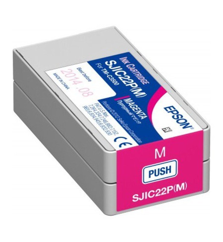 Image of Epson SJIC22P TM-C3500 Magenta Ink cartridge