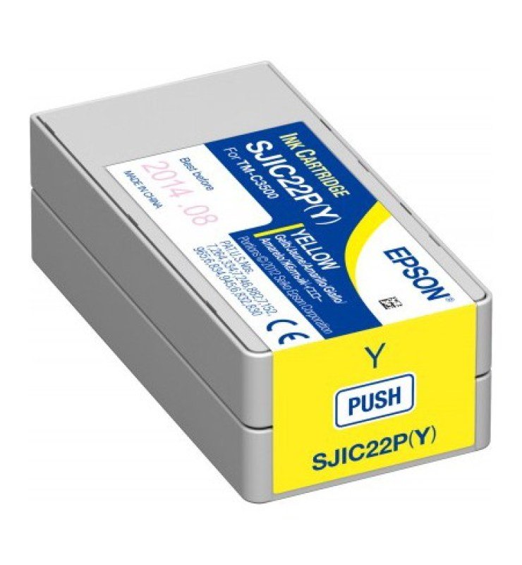 Image of Epson SJIC22P Y Ink cartridge TM-C3500 - Yellow