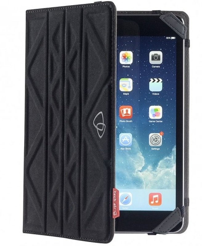 Techair 10 Flip & Reverse Universal Tablet Case In Black & Grey - Taxut019