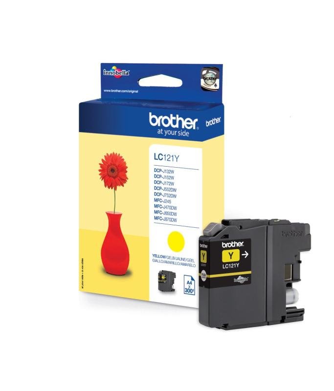 Image of Brother LC121 Standard Yellow Ink Cartridge