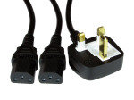 IEC Splitter Kettle Type Twin Power Cable