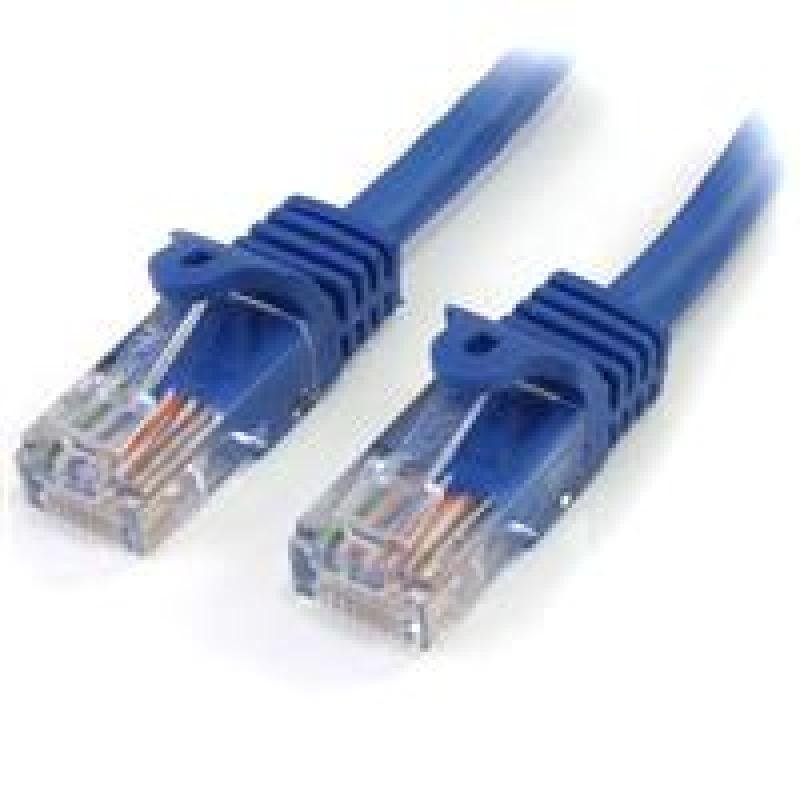 Startechcom Cat5e Patch Cable With Snagless Rj45 Connectors 2m Blue