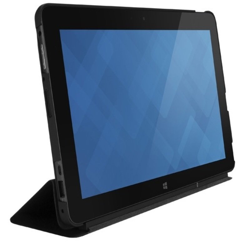 Image of Dell Tablet Folio - Screen cover for tablet - polycarbonate - black - for Venue 11 Pro (7130), 11 Pro (7130/7139), 11 Pro (7139)