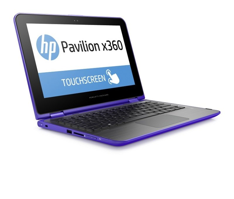 Image of HP Pavilion x360 11-k006na Convertible Laptop, Intel Celeron N3050 1.6GHz, 4GB RAM, 500GB HDD, 11.6&quot; Touch Screen, Intel HD, Webcam, Bluetooth, Windows 8.1 64bit, Purple