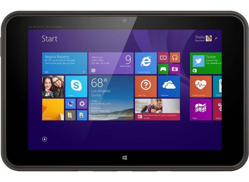 Image of HP Pro Tablet 10 Z3735F 2GB 32GB W8.1P- IntelAtom Z3735F 1.33GHz- 2GB RAM + 32 GB eMMC - 10.1&quot; WXGA IPS Display/ (1280 x 800) - Bluetooth v4.1 + 2 Cameras - Windows 8.1 Pro