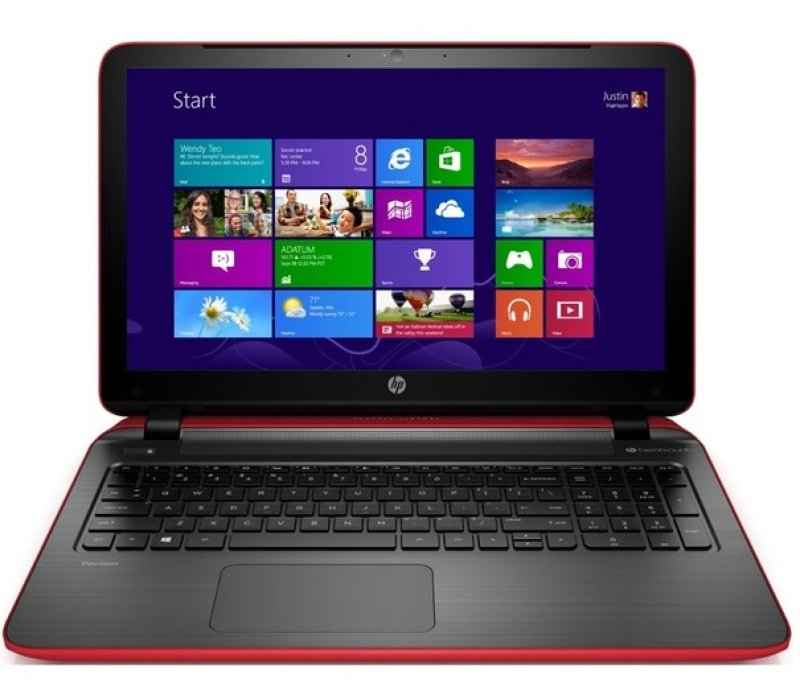 Image of HP Pavilion 15-AB077NA Laptop, AMD A6-6310 1.8GHz, 4GB RAM, 1TB HDD, 15.6&quot; LED, DVDRW, Intel HD, Webcam, Bluetooth, Windows 8.1 64bit