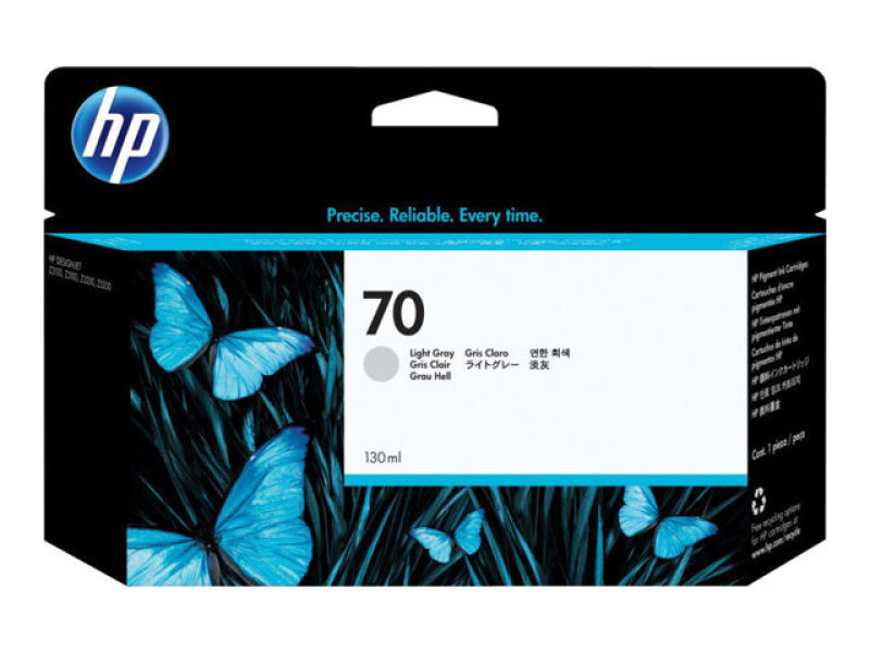 Image of HP 70 Light Grey Original&nbsp;Ink Cartridge - Standard Yield 130ml - C9451A