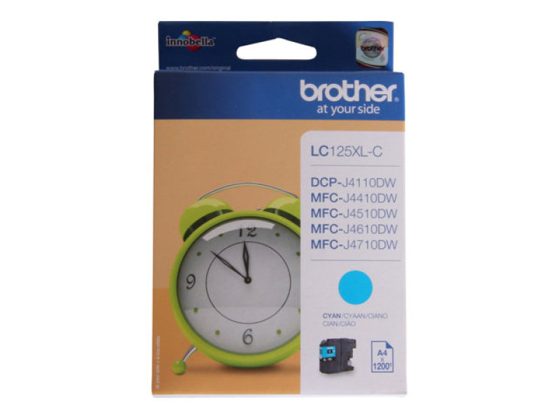 Image of Brother LC125XLC Cyan Ink Cartridge