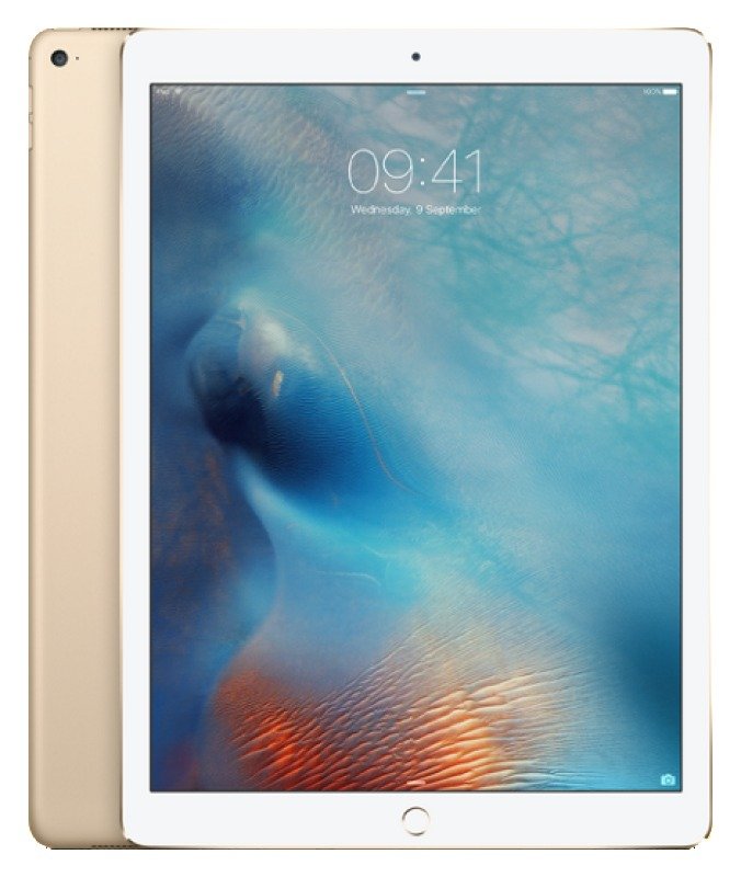 Image of iPad Pro Wi-Fi 128GB Gold - A9X CPU chip - 128GB Flash + Wifi - 12.9&quot; LED Multitouch Display - Bluetooth + 2 Cameras - Apple iOS 9