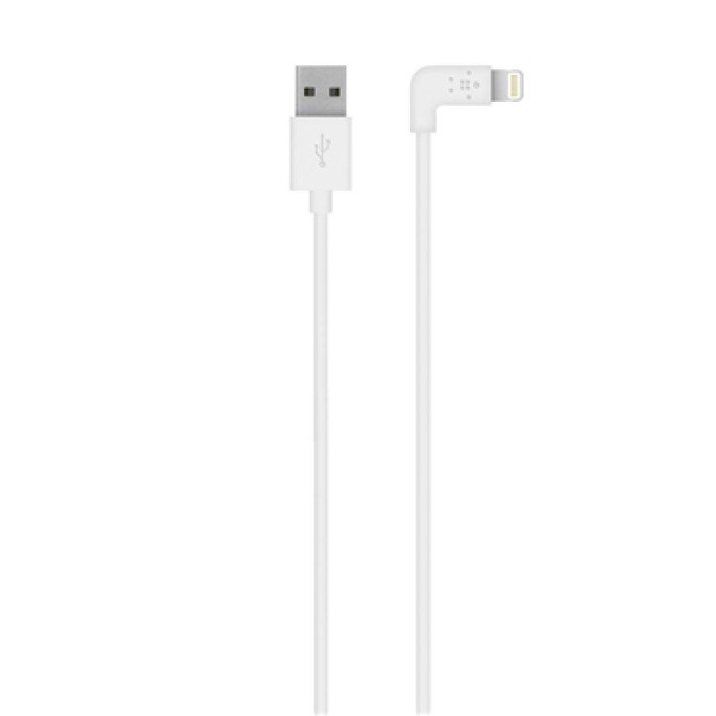 Image of Belkin FLAT 2.4amp Lightning Sync &amp; Charge cable Compatible with Apple iPhone 5/iPad mini/iPad 4 in White 1.2m
