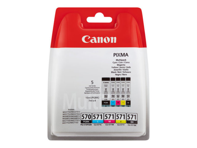 Image of Canon Multipack PGI-570/ CLI-571 Ink Cartridges